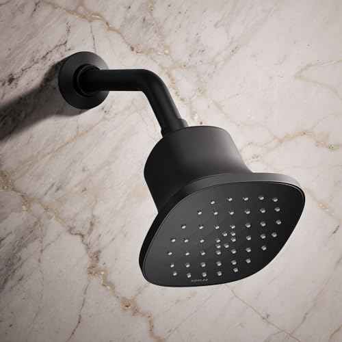 37722-Y-2MB Cinq Square Single-Function Filtered Showerhead, Five-Layer Filtration, 2.5 GPM, Contemporary Design, Easy to Clean, Vibrant Brushed Moderne Brass