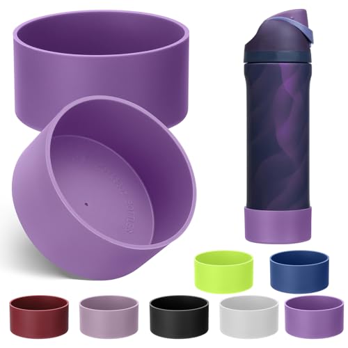 2PCS Silicone Boot for Owala FreeSip Water Bottle 24oz (2 Count)