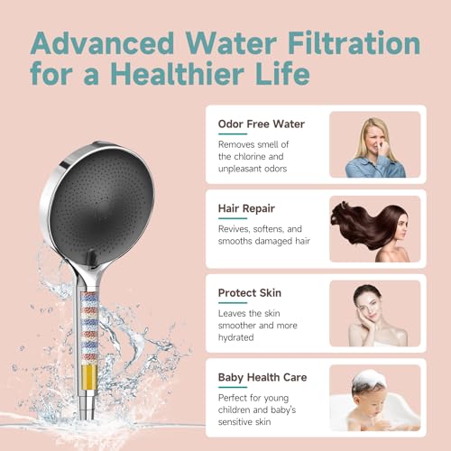 6“ Filtered Shower Head with Handheld