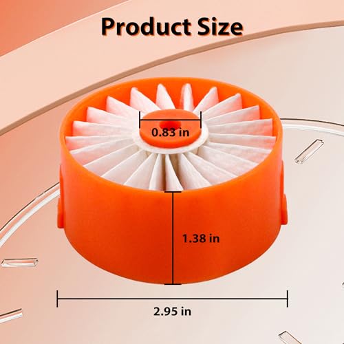 4 Pack Upgraded N858184 HEPA Filters Replacement Compatible with Craftsman V20 Cordless Stick Vacuum CMCVS001D1 (4 Count)