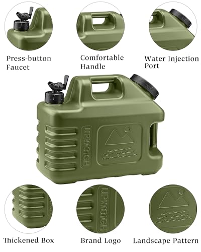 3.5 Gal Camping Water Jug with Spigot (2 Count)