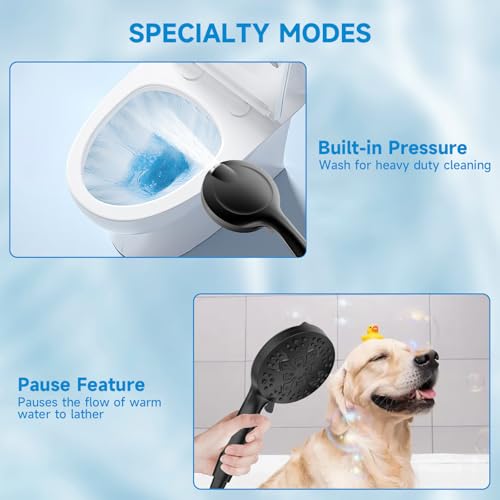 Filtered Shower Head With Handheld Spray Combo for Hard Water
