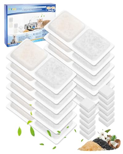 24 Dog Water Fountain Filters Compatible with ECOCONUT 3.4Gal (24 Count)