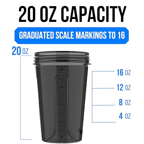 2 Pack 20oz Protein Shaker Bottle for Protein Mixes (2 Count)