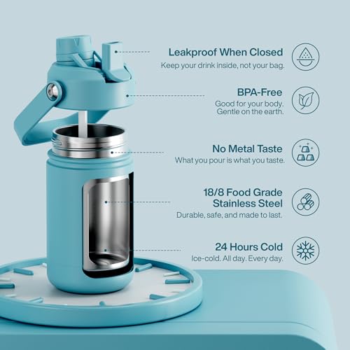 Kids Insulated Water Bottle with Straw