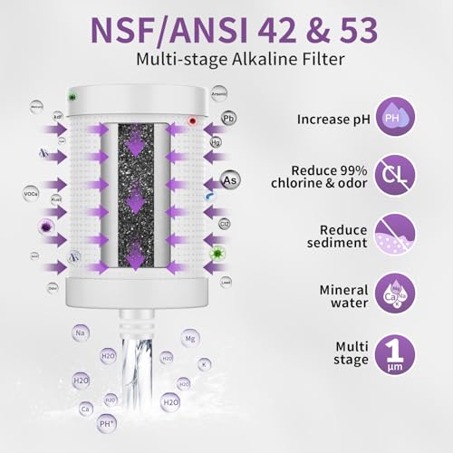 Stainless Steel Mineral Alkaline Water Filter for Sink Faucet