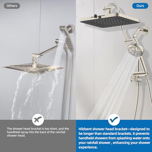 cUPC Certified High Pressue 13'' Rainfall Shower Head with 5