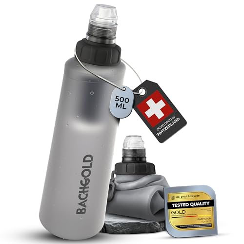 Squeeze Collapsible Water Filter Bottle for Camping