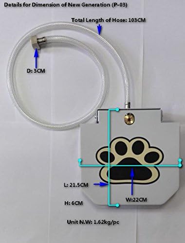 Updated Version Dog Water Fountain Automatic Dog Waterer Step-on Outdoor Fresh Cold Drinking Water for Dogs, Updated Version NO Leakage at All