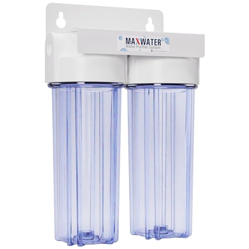 10" 2 Stage Whole House Standard Home Water Filter System 3 (2 Count)