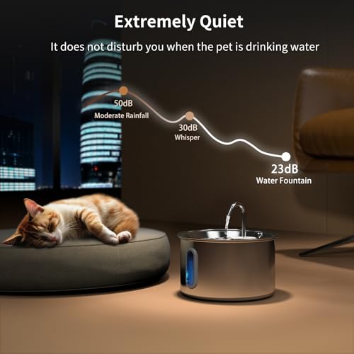Stainless Steel Cat Water Fountain
