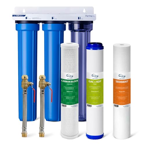 WCB32CKS+AHPF12MNPT12X2 Heavy Metals Whole House Water Filter System w