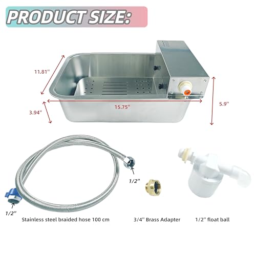 Metal Automatic Dog Water Dispenser Can Separate Large Debris
