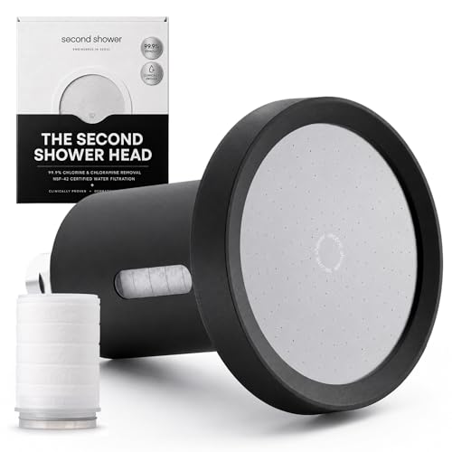 SecondShower Filtered Shower Head for Hard Water