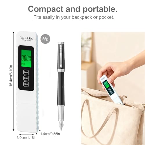 TDS Meter Digital Water Tester 4 in 1 TDS EC & Temperature