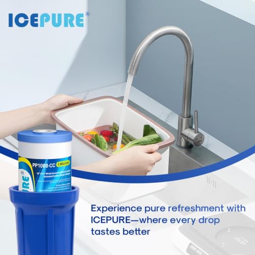 5 Micron 10" x 4.5" Whole House Water Filter Compatible with GE FXHTC