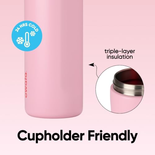 FreeSip Stainless Steel Water Bottle 32 oz Angel Food Cake