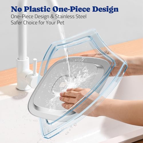 All Stainless Steel Dog Water Bowl No Spill