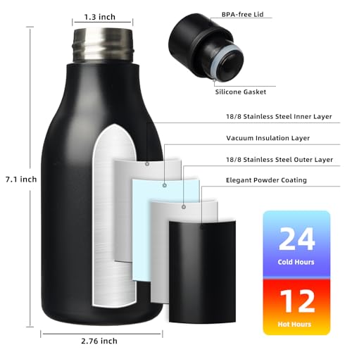 12oz Insulated Water Bottle