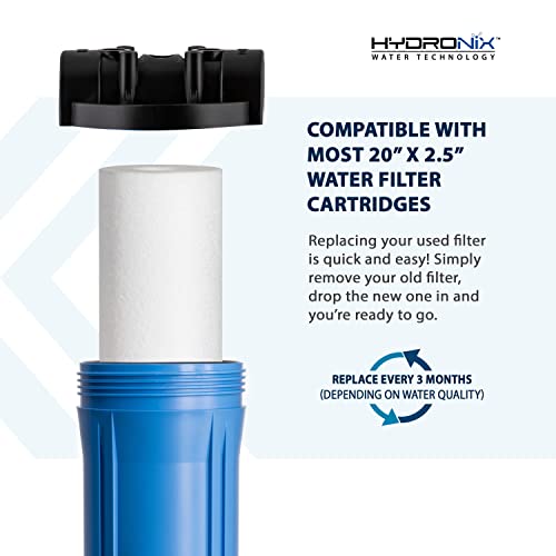 SDC-25-2005 Whole House, RO Systems or Commercial Use Sediment Water Filter Cartridge 2.5" x 20" - 5 micron (PACK OF 4)