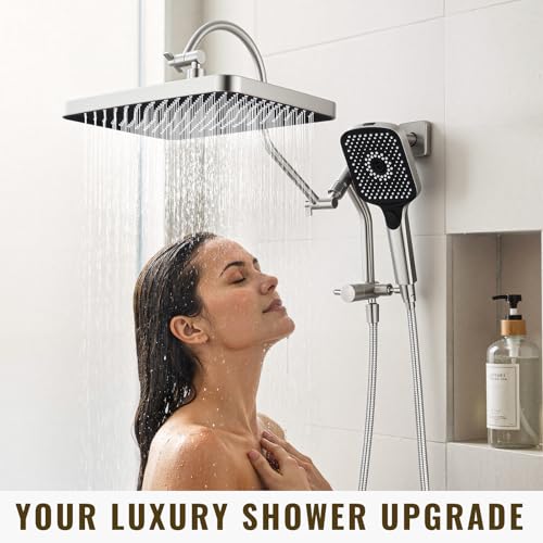 13 Inch Rainfall Shower Head with Handheld Combo