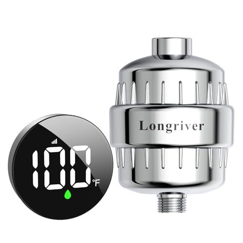 Tem8 Shower Filter Fixture with Temperature Display