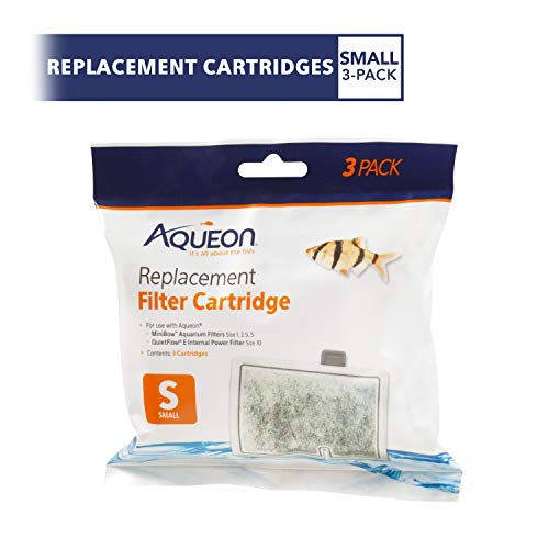 Genuine Aquarium Fish Tank Replacement Filter Cartridges Small (3 Count)