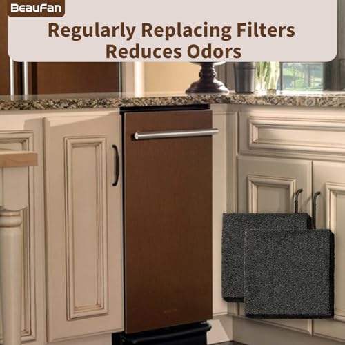 6 Pack 4151750 554358 Trash Compactor Charcoal Air Filter Replacement for Whirlpool (8 Count)