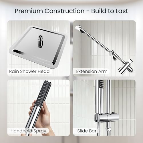10" Luxurious Rain Shower Head with Handheld