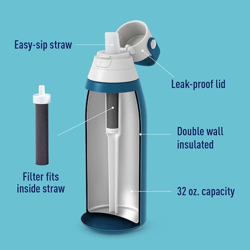 Stainless Steel Premium Filtering Water Bottle