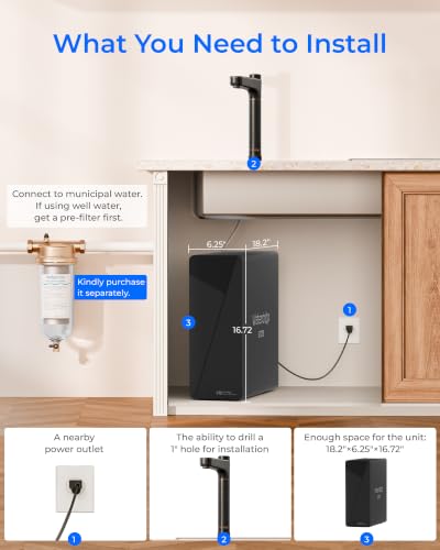 X16 BAQ Alkaline Mineral Reverse Osmosis Water Filter