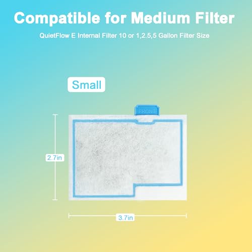 16 Pack Small Filter Cartridge Compatible with Aqueon (16 Count)