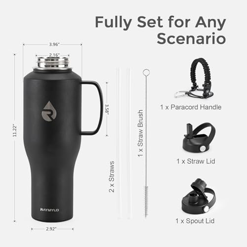 40 oz Insulated Water Bottle with Handle