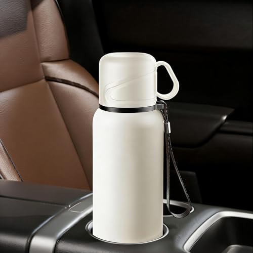 Double wall vacuum Leakproof stainless steel wide mouth insulated water bottle;tea tumbler with infuser