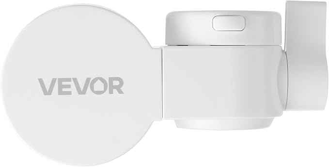 VEVOR Faucet Mount Water Filter, Horizontal Water Purifier for Sink Tap, NSF Certified Carbon Fiber Filter, Removes Chlorine Lead with 3 Filters, Fits Most Kitchen or Bathroom Faucets, White - AquaVibe