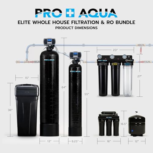 Elite 5 Stage Whole House Water Softener and Filter Bundle System for Well Water (3 Count)