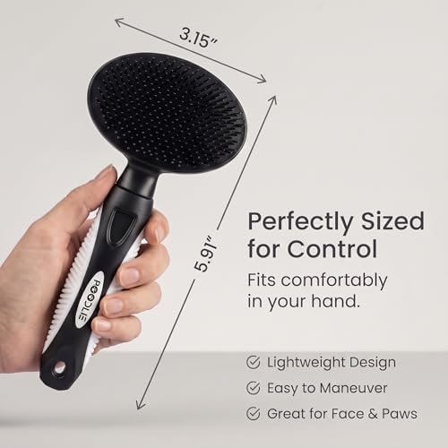 Round Bristle Pet Brush for Dogs and Cats