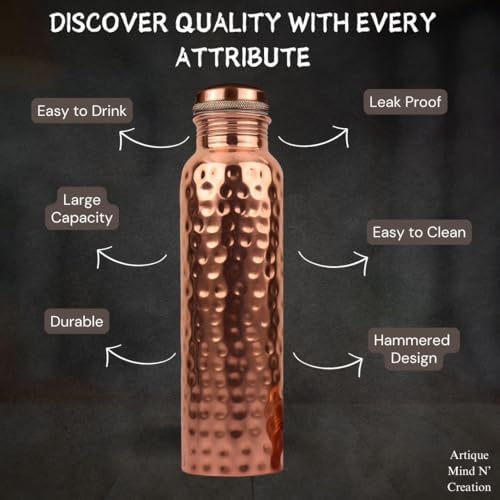 Pure Copper Water Bottle 34 oz