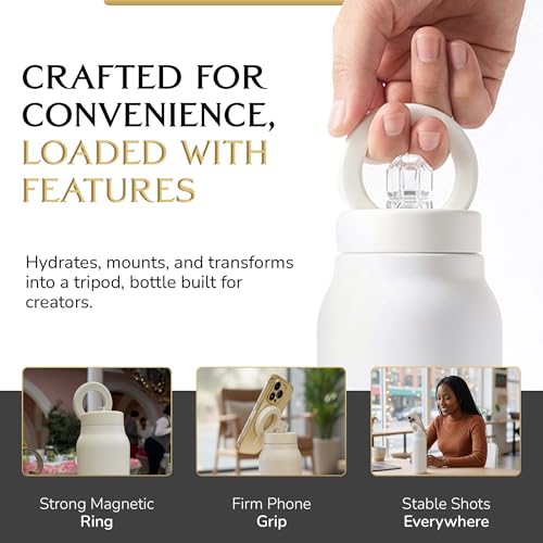 Aqualux Magsafe Tripod Water Bottle Phone Holder