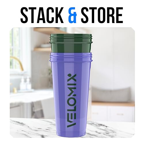 2 Pack 28oz Protein Shaker Bottle for Protein Mixes (2 Count)