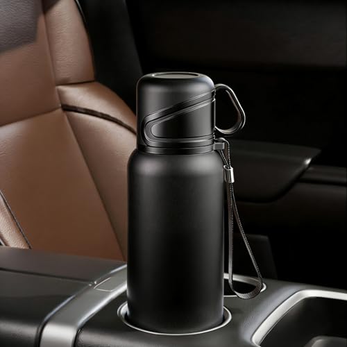 Double wall vacuum Leakproof stainless steel wide mouth insulated water bottle;tea tumbler with infuser