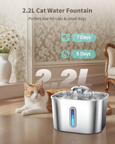 Stainless Steel Cat Water Fountain