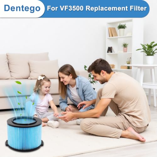 4 Pack VF3500 Filter for Ridgid Shop Vac 3 (4 Count)