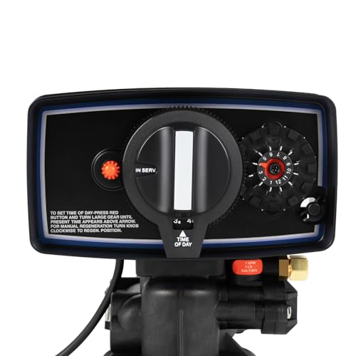 Water Softener Control Head Timer Water Softener Control Valve 110V 3W Backwash Head 12 Day Timer Valve Replacement Softener Valve For Filter Resin Tanks