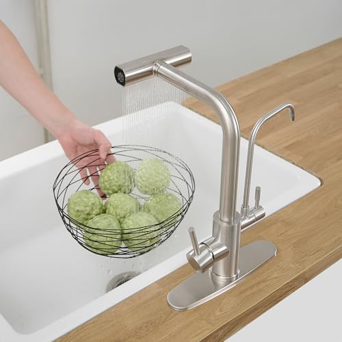 Kitchen Faucets with Water Filter and Pull Down Sprayer