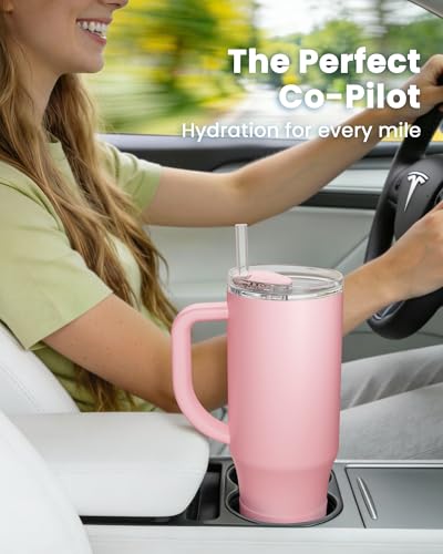 Insulated Mug 100% Spill Resistant Insulated Water Bottle for Iced Coffee & Hot Drinks