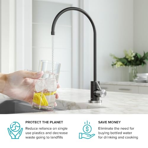 Purita™ Single Handle Drinking Water Filter Faucet for Reverse Osmosis or Water Filtration System in Spot