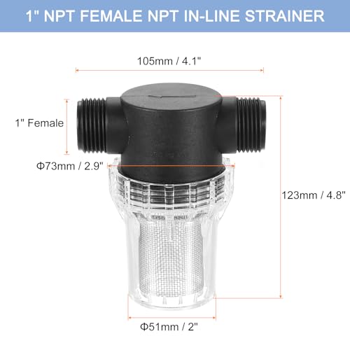 Pressure Washer Filter 1" NPT Female Thread