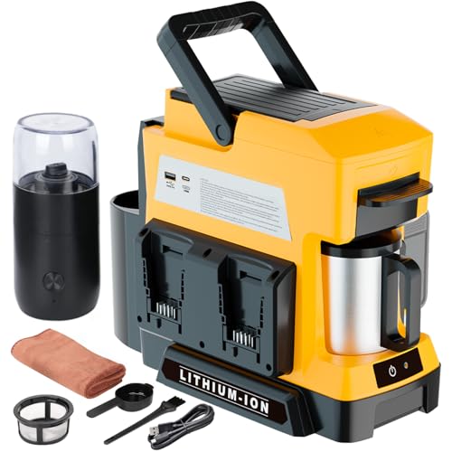Cordless Coffee Maker for Dewalt 20V MAX Battery