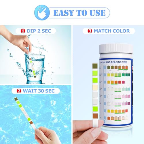 Salt Pool Test Strips Salt Water Pool Testing Kit (125 Count)